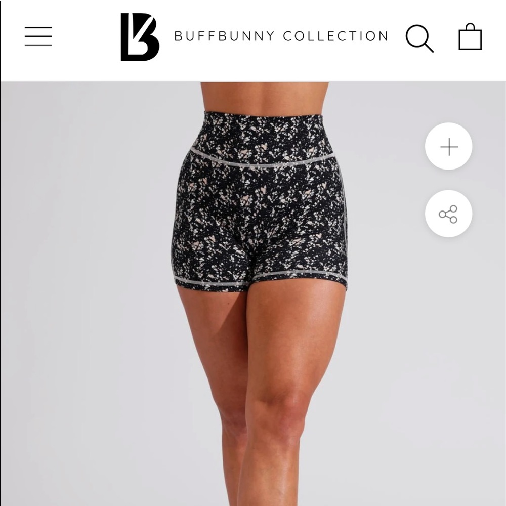 Buffbunny legacy shorts Black Terrazzo